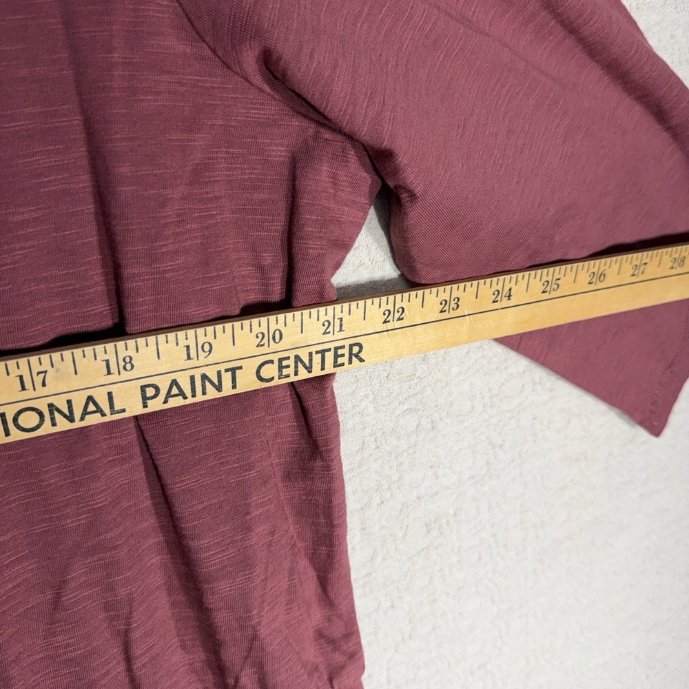 Pact Long Sleeve Dusty Rose Dress has pockets 100% Organic Cotton - Picture 3 of 7
